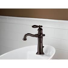 Delta 555lf Rb Victorian Single Handle Centerset Bathroom Faucet In Venetian Bronze Single Hole Bathroom Faucet Bathroom Faucets Delta Faucets