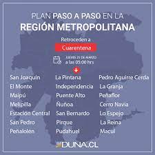 El gobierno ya había anunciado que desde hoy jueves 6 de mayo, a las 05:00 horas, cinco comunas avanzan a fase 2 en el plan paso a paso en la región del biobío. Plan Paso A Paso 21 Comunas De La Rm Retroceden A Cuarentena Duna 89 7 Duna 89 7