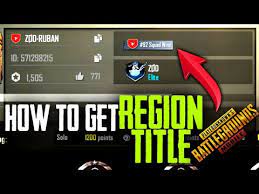 How To Get Region Title Easily In Pubg Mobile Future Gaming Youtube