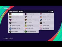 Classic, current and fantasy kits. Pes 2021 Major League Soccer Option File Mls Youtube