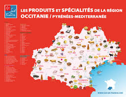 Carte Des Produits Et Specialites Sud De France France Les Regions De France Montauban