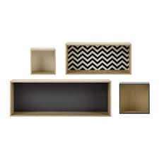 Etageres Murales Tricolores X4 Maisons Du Monde Etageres Murales Etagere Murale Vintage Parement Mural
