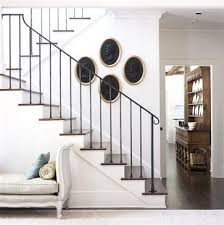 Pin By Megan Burton On Entry And Stairs Stair Railing Design Modern Stairs Wrought Iron Stairs