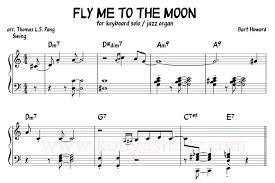 And let me sing forevermore, f dm e am. Fly Me To The Moon Sheet Music Bart Howard In Pdf