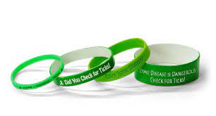 Lyme Disease Awareness Wristbands Custom Disease Prevention Bracelet