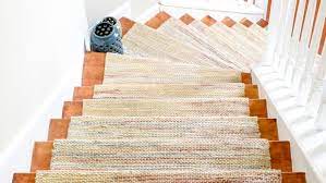 A stair runner is a good idea if you want to protect your stair base material or cut down on the amount of noise made from going up and down stairs. Diy Hardwood Staircase Makeover Replacing Carpet With Wood Treads On Pie Steps And Curved Landings T Moore Home Interior Design Studio