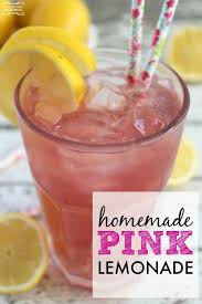 Homemade Pink Lemonade Recipe Pink Lemonade Recipes Easy Lemonade Recipe Lemonade Recipes