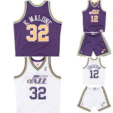 A virtual museum of sports logos, uniforms and historical items. Utah Jazz Team Store A Twitter 80 S Hardwood Classic Swingman Jerseys By Mitchell Ness