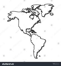 Map North South America Stock Vector Royalty Free 103581128