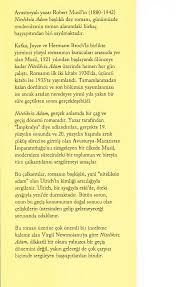 Check spelling or type a new query. Niteliksiz Adam Robert Musil Pdf Txt