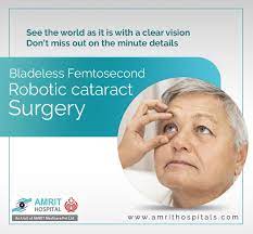 A Cataract Is A Condition Of The Eye That Often Occurs Naturally With Age Patients Suffering From Cataracts Might Sh Robotic Surgery Cataract Surgery Hospital
