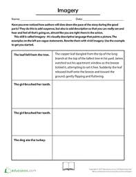 Imagery Show Don T Tell Worksheet Education Com In 2020 Show Dont Tell Citing Sources Vague