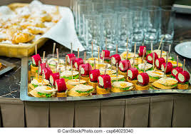 Serve with some peanut sauce, chili sauce, or soy sauce on the side for dipping. Cold Appetizers On The Buffet Table Cold Snacks On The Table Buffet Canapes At The Banquet Canstock