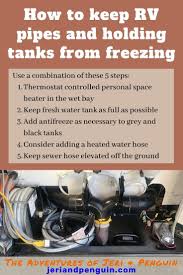 Valves to drain the tanks are usually located on the side of the tank, along the bottom edge. How To Keep Rv Pipes And Holding Tanks From Freezing