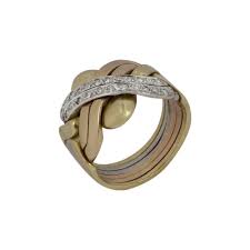 5 out of 5 stars (1,129) 1,129 reviews $ 133.00 free shipping favorite add to puzzle ring , in sterling silver 14k gold plated. 9ct Yellow White Rose Gold Diamond Set Puzzle Ring