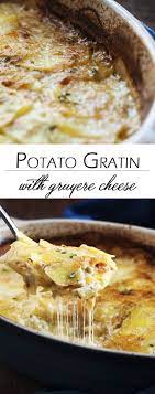 That's all soaked in eggs and milk, then baked until cooked through until set. Classic Potato Gratin With Gruyere Cheese Recipe Potato Gratin Food Cooking Recipes