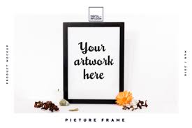 Download White Frame Mockup With Candle In Product Mockups On Yellow Images Creative Store PSD Mockup Templates