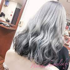 villans grey 派手髪 ヘアカラー シルバー ヘアスタイル ロング