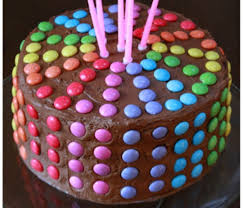 Birthday Cake For Grandma Chocolate Simple And Cute Tasty Chocolate Cake Smarties Cake Simple Birthday Cake