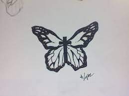 Most popular are cherry blossom, hawaiian flower, lotus flower, tribal flower and rose tattoos. Butterfly Cross Tattoo By Blackwidowtat2 On Deviantart