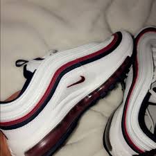 Nike Air Max 97 Red Crush In 2020 All Black Nike Shoes Nike Air Shoes Nike Air Max 97