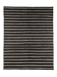 Transparent Black And White Striped Rug Lenia Black Natural Natural Rug Rugs Distressed Wool Rug