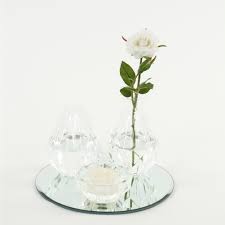 Sonoma, napa, vineyard, winery, weddings. Amazon Com Koyal Wholesale Cocktail Table Bud Vase Assortment Centerpiece With Round Bevel Mirror High Table Modern Decorations For Wedding Graduation Baby Shower Clear Home Kitchen