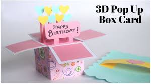 How to make greeting birthday card step by step. 3d Pop Up Card Birthday Card Diy Explosion Box For Scrapbook Handmade Greetings Card