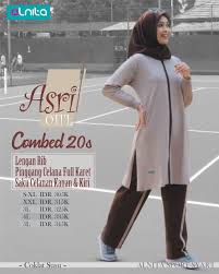 Penasaran ingin mengetahui gaya busana olahraga bagi muslimah yang simpel dan juga modis? Baju Olahraga Muslimah Alnita Sport Asri 11 L