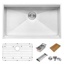 Browse now to customize your kitchen or bathroom. Ruvati 30 Inch Undermount 16 Gauge Stainless Steel Kitchen Sink Single Bowl Bathroom Sinks Home Garden