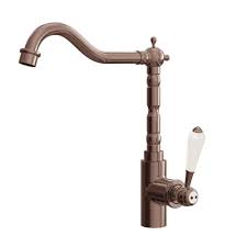 Kitchen sinks and countertops are generally equipped with one to five holes to accommodate taps in various configurations, including additional side accessories like sprayers or soap dispensers. Ellsi Empire Traditional Kitchen Sink Mixer With Swivel Spout Single Lever Brushed Copper
