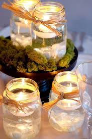 Mason Jar Centerpieces With Candles Mason Jars Floating Candl Floating Candles Mason Jars Mason Jar Floating Candle Centerpieces Floating Candle Centerpieces