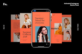 Fn Animated Instagram Stories Pack Instagram Mockup Instagram Story Instagram Story Template