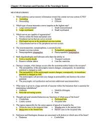 Nsg 5003 Nsg5003 Week 9 Exam Answers Suo Exam Answer Peripheral Nervous System Cognitive System