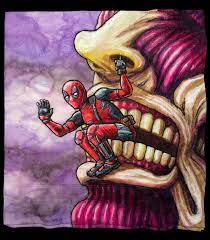 Daily Napkins Deadpool With Colossal Titan