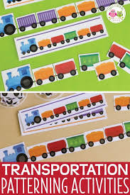 Transportation Activities Train Patterning Activities Transportation Activities Pattern Activities Transportation Theme Preschool