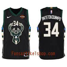Milwaukee bucks gear, bucks jerseys, bucks finals shop, apparel. Nba Milwaukee Bucks Trikot Giannis Antetokounm 34 Nike 2017 18 Schwarz Swingman Herren