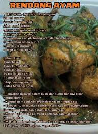 Rendang Ayam Chicken Food Meat