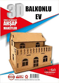 Herkese merhaba, denemek için yaptığım ahşap maket ev videosunu sizinle paylaşıyorum. Ahsap Maket 3d Balkonlu Ev Eofiskirtasiye Com
