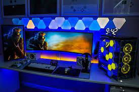 Halo 3 Gaming Room Setup Boys Game Room Pc Gaming Setup