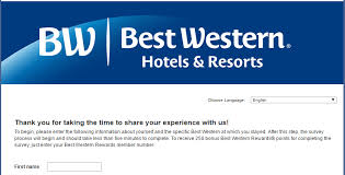 250 Bonus Best Western Rewards Points For Filling In A