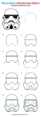 How To Draw A Stormtrooper Helmet Really Easy Drawing Tutorial Drawing Tutorial Easy Star Wars Drawings Star Wars Art Drawings