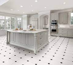 Floor patterns tile patterns vinyl flooring kitchen flooring kitchen tile inspiration kitchen ideas kitchen decor white bathroom tiles black and white tiles. Victorian White Octagon Dot Ceramic Floor Tile 333x333mm N C Tiles And Bathrooms
