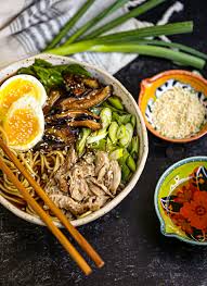 Easy homemade chicken ramen, with a flavorful broth, roasted chicken, fresh veggies, lots of noodles, and a soft cooked egg. Homemade Chicken Ramen What Should I Make For