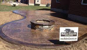 So, investing in a fire pit heat guard can be a wise decision if you want to ensure this never happens. Stamped Concrete Patio Start To Finish Your Concrete Contractor Company Stamped Concrete Drivewa Concrete Patio Designs Stamped Concrete Patio Concrete Patio
