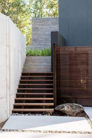 The outdoor stairs are the first thing that anybody notices in a house. Minimal Landscaping Home Landscape Design Via Christina Khandan Irvine California â„­Æ™ Irvinehomeblog Outdoor Stairs Exterior Stairs Outdoor Design