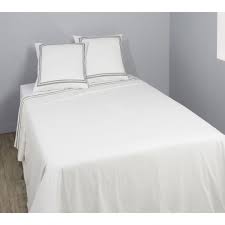Taie d'oreiller de couleur granny 100% coton des vosges qui apportera une excellente protection à votre oreiller. Parure De Lit Ecru Ruban Drap Plat 2 Taies D Oreiller En Percale 240x300cm 65x65cm Tex Home La Parure De Lit A Prix Carrefour