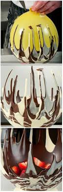 Tutorial Fancy Chocolate Bowl Beautiful Centre Piece For The Table Filled With Home Made Truffles Or Chocola Chocolate Bowls Chocolate Bowl Christmas Baking
