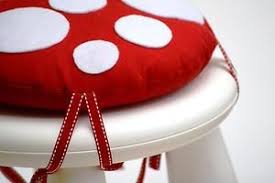13 99 Childrens Toadstool Stool Cushion Red And White Spots For Ikea Mammut Ebay Kinder Zimmer Kinderzimmer Kinder