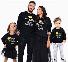 Cartoon printed long sleeve family matching outfits. Buy Family Outfits Matching Cheap Online